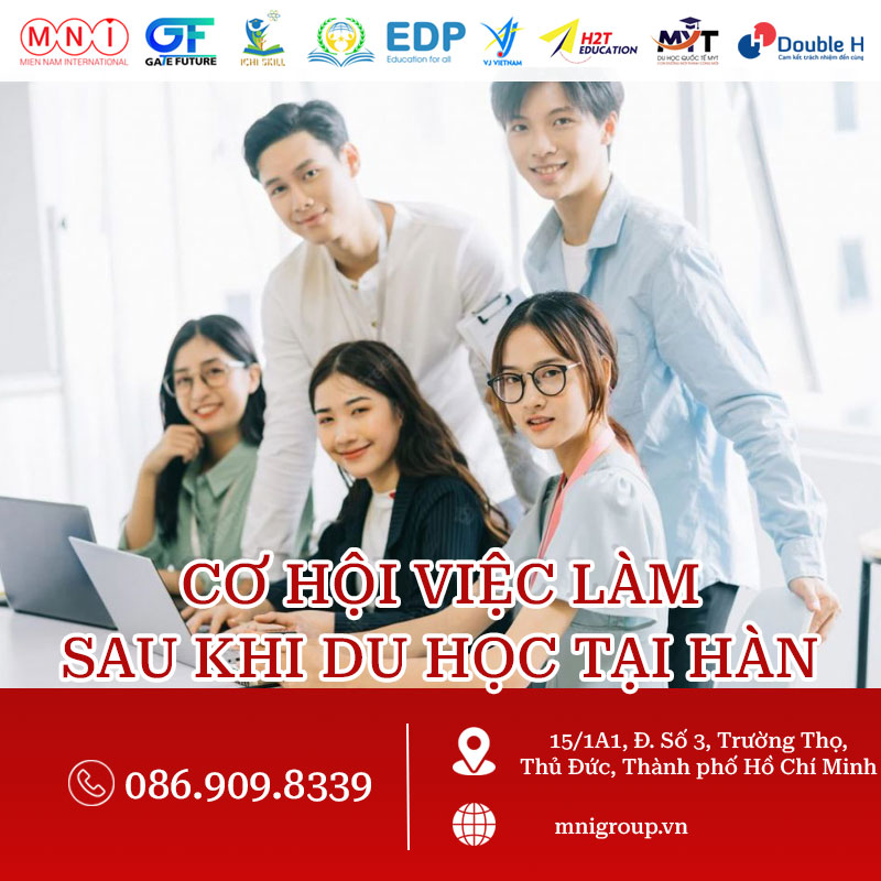 cơ hội việc làm sau khi du học tại hàn quốc