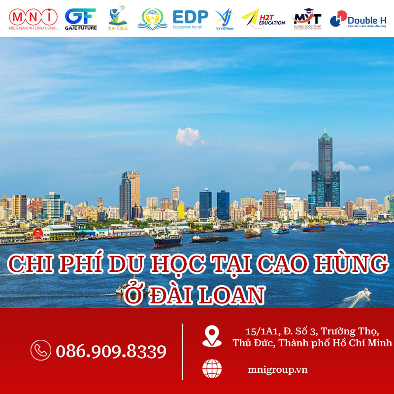 chi phí du học tại cao hùng ở đài loan