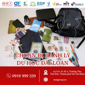 chuẩn bị hành lý du học đài loan