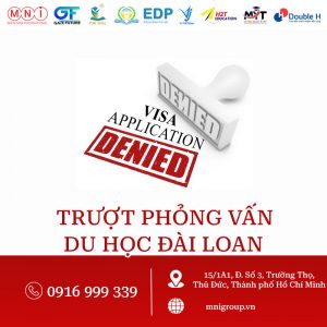 trượt phỏng vấn du học đài loan