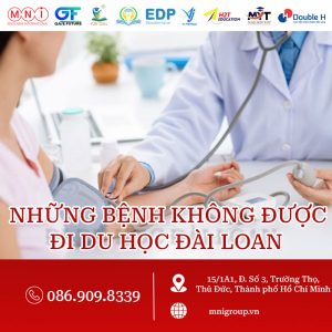 những bệnh không được đi du học đài loan