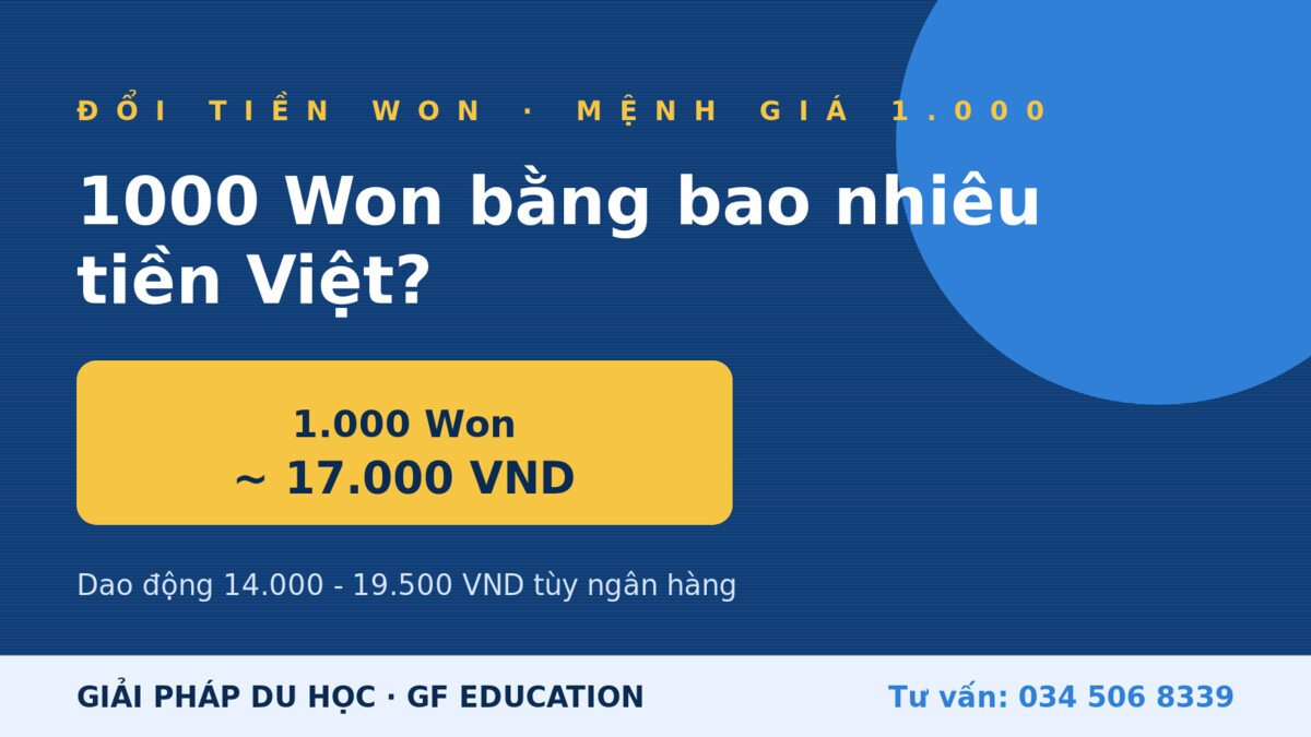 1000 Won Hàn Quốc bằng bao nhiêu tiền Việt Nam VND tỷ giá hôm nay